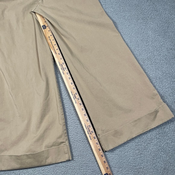 Cartonnier Continuum Wide Leg Pants Womens Size 10 Brown Neutral Lace Up Anthro - Picture 7 of 9